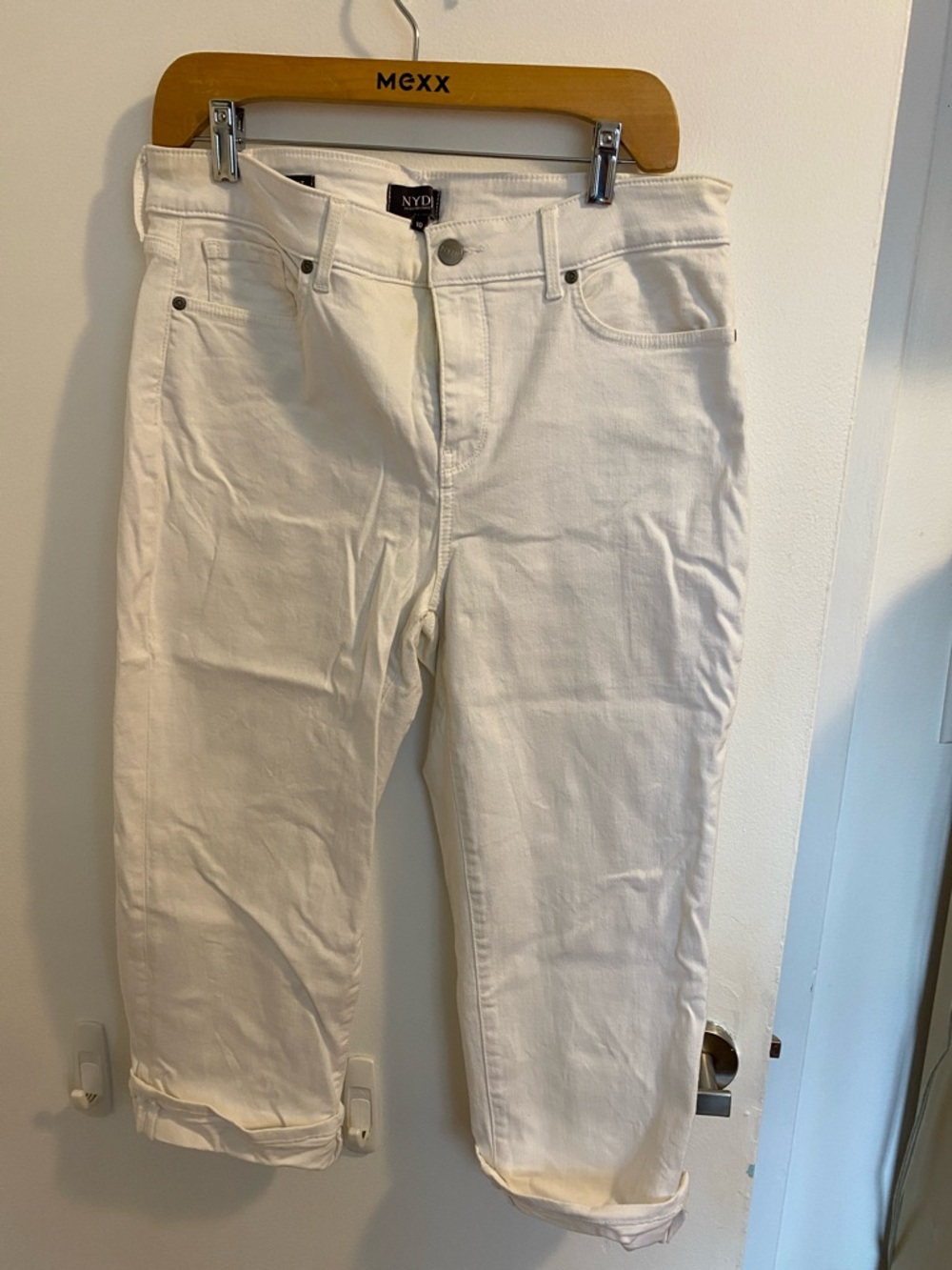 NYDJ Men's White Relaxed Jeans